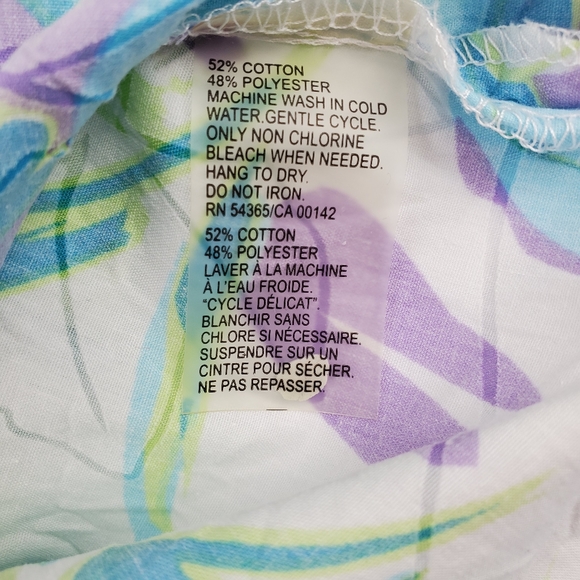 Vintage Allison Daley 80s short sleeve button up blouse 6P - Picture 4 of 8